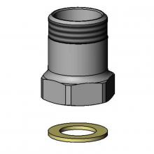 T&S Brass B-0411-F05 - Swivel x Swivel Adapter w/ 0.4 GPM Flow Tower