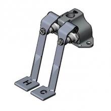 T&S Brass B-0505 - Double Pedal Valve, Ledge Mount, 1/2'' NPT Inlets & Topside/Upper Outlet