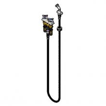 T&S Brass B-0512-0101 - Concealed Mixing Fct, 4-Arm Handles, Continuous Pressure VB, 72'' Hose, B-0101 Spray Val