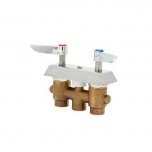 T&S Brass B-0513-01 - Concealed Mixing Faucet, Lever Handles, Inlet Adapters & 1/2'' Check Valves