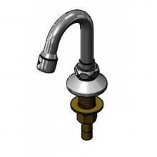 T&S Brass B-0520-01 - Swivel/Rigid Gooseneck, Deck Mount, BP-T Outlet, 2-15/16'' Spread, 5-1/16'' He