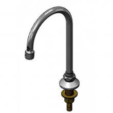 T&S Brass B-0520 - Rigid/Swivel Gooseneck, Deck Mount, 133X Gooseneck, B-PT Full-Flow Outlet