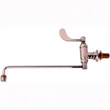 T&S Brass B-0578-01 - Range Faucet, Wall Mount, 13'' Nozzle w/ Aerator, 4'' Wrist Handle, 1/2'&