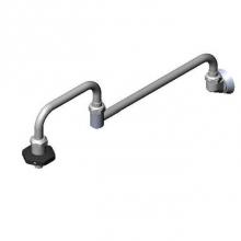 T&S Brass B-0580 - Pot Filler, Wall Mount, 18'' Double Joint Nozzle, 1/2'' NPT Inlet, Insulated O