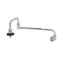 T&S Brass B-0580 - Pot Filler, Wall Mount, 18'' Double Joint Nozzle, 1/2'' NPT Inlet, Insulated O