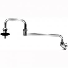 T&S Brass B-0581 - Pot Filler, Wall Mount, 24'' Double-Joint Nozzle, 1/2'' NPT Inlet, Insulated O