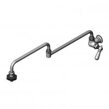 T&S Brass B-0592-26-CH - Pot Filler, Wall Mount, Single Temp, 26'' Dbl-Joint Nozzle, Insulated On-Off Control, &a