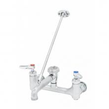 T&S Brass B-0665-CR-BSTR - Service Sink, Cerama Cartridges w/ Check Valves, Lever Handles, Rough Chrome