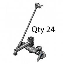 T&S Brass B-0667-RGHM24 - Service Sink Faucet, Wall Mount, Adjustable Centers, Vac. Breaker, Rough (Qty. 24)