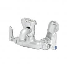 T&S Brass B-0670-RGH - Service Sink Faucet, Wall Mount, Adjustable Centers, Vacuum Breaker, Rough