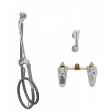 T&S Brass B-0680-ST - Bedpan Washer, Mixing Faucet, Loose Key Stops, Vac. Breaker, Self Closing Valve