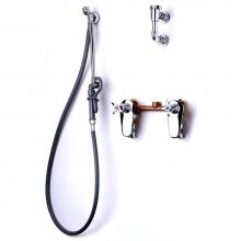 T&S Brass B-0680 - Bedpan Washer, Mixing Faucet, Vacuum Breaker, Self Closing Valve w/ Extended Spray Outlet