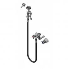 T&S Brass B-0682-107 - Bedpan Washer, Mixing Faucet, Vacuum Breaker, Hose & B-0107 Spray Valve