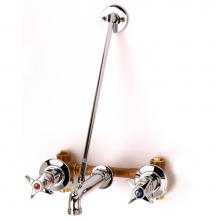 T&S Brass B-0697 - Service Sink Faucet, Concealed Mixing Valve, Wall Brace, 3/4'' Garden Hose Thread