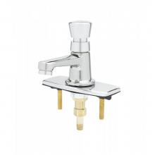 T&S Brass B-0712-4DP - Sill Faucet, Self-Closing Push-Button, 1/2'' NPSM Male Shank & Forged Deckplate