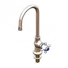 T&S Brass B-0750 - Sill Faucet, Deck Mount, Swivel/Rigid Gooseneck with Stream Regulator