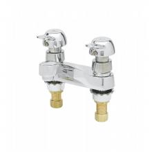 T&S Brass B-0831-02-PA - Metering Faucet, Deck Mount, 4'' Centers, Pivot-Action Metering, 0.5 GPM Outlet Device