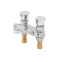 T&S Brass B-0831-02VR - Metering Faucet, Deck Mount, 4'' Centers, 0.5 GPM VR Outlet Device, Push Buttons
