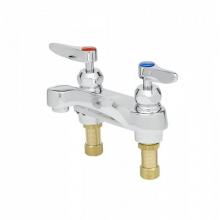 T&S Brass B-0871-CR-WS - 4'' Centerset Mixing Fct, Ceramic Cartridges, B-0199-03-WS 1.5 GPM Aerator, Lever Handle