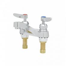 T&S Brass B-0871-CR - Lavatory Faucet, 4'' Centerset, Ceramic Cartridges, 2.2 gpm Aerator, Lever Handles