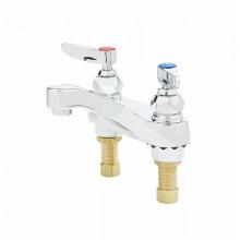 T&S Brass B-0871-F12 - Lavatory Faucet, Deck Mount, 4'' Centers, 1.2 GPM Aerator & Lever Handles