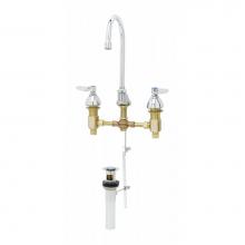 T&S Brass B-0885 - Lavatory Faucet, Concealed Body, 8'' Centers, Rigid/Swivel GN, 2.2 GPM Aerator, Pop-Up