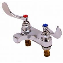 T&S Brass B-0890-CR-LF05 - Lavatory Faucet, 4'' Deck Mount, Ceramas, 0.5 GPM Non-Aerated Outlet, 4'' Wris