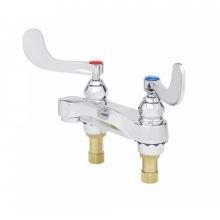 T&S Brass B-0890-VF05 - Lavatory Faucet, Deck Mount, 0.5 GPM VR Spray Device, 4'' Wrist Action Handles