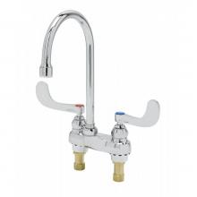 T&S Brass B-0892-122X-LAM - Medical Faucet, 4'' Centerset, Swivel/Rigid Gooseneck, 2.2 gpm Laminar Outlet, 4'&a