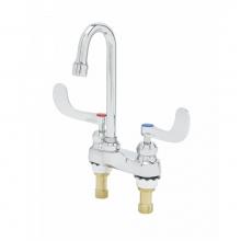 T&S Brass B-0892-CR-WS - Medical Fct, Deck Mt, Swivel/Rigid Gooseneck, 1.5 GPM Aerator, Wrist Handles, Ceramas