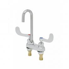 T&S Brass B-0892-CR4XPF15 - Medical Faucet, Deck Mount, XP Plain-End Gooseneck, Ceramas, 1.5 GPM Flow Control, B-WH4