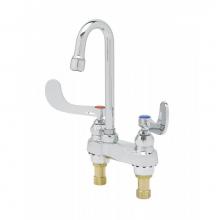 T&S Brass B-0892-F12 - Lavatory Faucet, Deck Mount, Swivel/Rigid Gooseneck, 1.2 GPM Aerator & 4'' WA Handle