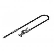 T&S Brass B-0950-VB - Spray Assembly, 72'' Flex SS Hose w/ Vacuum Breaker, Self-Closing Angled Spray Valve