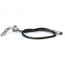 T&S Brass B-0973 - Bedpan Washer, Stainless Steel Hose, Push Button Self Closing Spray Valve