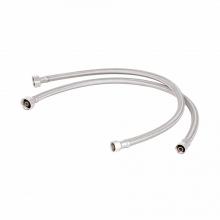 T&S Brass B-1100-KIT - 24'' Inlet Supply Hoses (3/8'' Compression x 1/2'' NPSM Female)