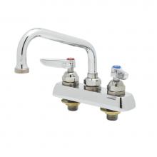 T&S Brass B-1100-M - Workboard Faucet, Deck Mount, 3-1/2'' Centers, 6'' Swing Nozzle, Lever Handles