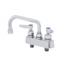 T&S Brass B-1100 - Workboard Faucet, Deck Mount, 3-1/2'' Centers, 6'' Swing Nozzle, Lever Handles