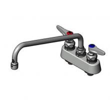 T&S Brass B-1103 - Workboard Faucet, Deck Mount, 3-1/2'' Centers, 12'' Swing Nozzle, Lever Handle