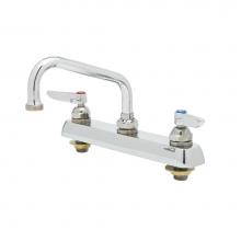 T&S Brass B-1120-M - Workboard Faucet, Deck Mount, 8'' Centers, 6'' Swing Nozzle, Lever Handles (Qt