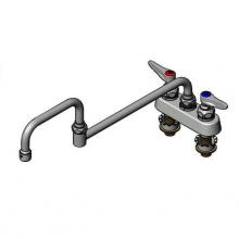 T&S Brass B-1131-XS - Workboard Faucet, Deck Mount, 4'' Center, 18'' Double Joint Nozzle, Lever Hand