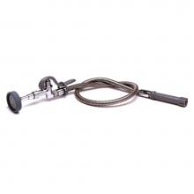 T&S Brass B-1410 - Spray Assembly, 3' Stainless Steel Hose with Quick Disconnect Spray Valve