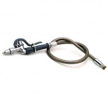 T&S Brass B-1411 - Spray Assembly, 3' Stainless Steel Hose with Quick Disconnect Jet Spray Head