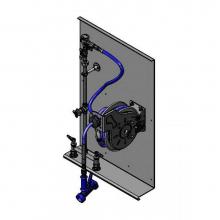 T&S Brass B-1436-MV-CR-QD - Complete SS Hose Reel System w/ Cerama Cartridges, AW-5B & SS Backplate