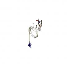 T&S Brass B-1450-01 - Washdown Station, Hot & Cold Water, Thermometer, Mixing Valve, 1/2'' NPT Inlets, 50&