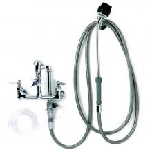 T&S Brass B-2117 - Cart Wash Spray Unit, Soap Injector, Vacuum Breaker, Spray Nozzle with Brush Included