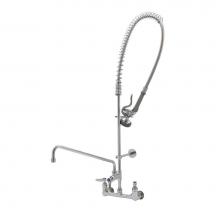 T&S Brass B-2180 - Pre-Rinse Unit: 8'' Wall Mount, Add-On Faucet w/ 18'' Nozzle, B-0044-H & B