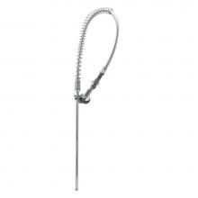 T&S Brass B-2250-B - Pre-Rinse Assembly, 44'' Stainless Steel Hose, Self-Closing Squeeze Valve, Wall Bracket
