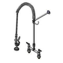 T&S Brass B-2277-CR - Pre-Rinse, Spring Action, Deck Mount, Vac. Breaker, Supply Nipples & B-0107 Cerama Cartridges