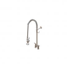 T&S Brass B-2288 - Pre-Rinse, Spring Action, Deck Mount, 4'' Centers, Wall Bracket