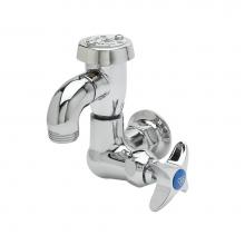 T&S Brass B-2301 - Sill Faucet, Single Hole, Vacuum Breaker, 3/4'' Hose Thread Outlet, Polished Chrome